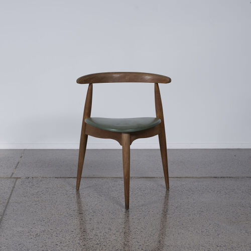 A Hans Wagner Heart Chair By Fritz Hansen