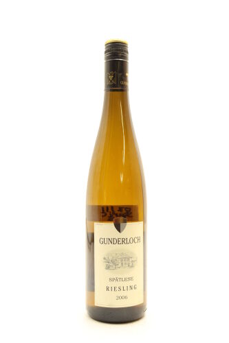 (1) 2006 Gunderloch Riesling Spatlese, Rheinhessen