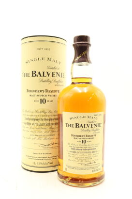 (1) Balvenie 10 Year Old Founder's Reserve Single Malt Scotch Whisky, 43% ABV, 1000ml