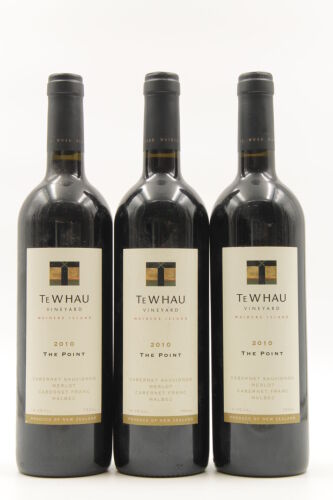 (3) 2010 Te Whau The Point Cabernet Merlot, Waiheke Island