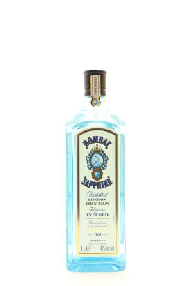 (1) Bombay Sapphire London Dry Gin, 40% ABV, 1000ml