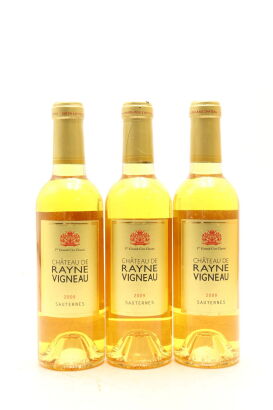 (3) 2009 Chateau de Rayne Vigneau, Sauternes, 375ml [JR18] [WE94] [WE93]