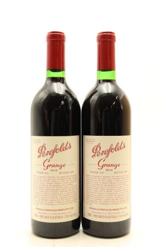 (2) 1991 Penfolds Grange Bin 95, Australia [JR18] [BC95][JO97]