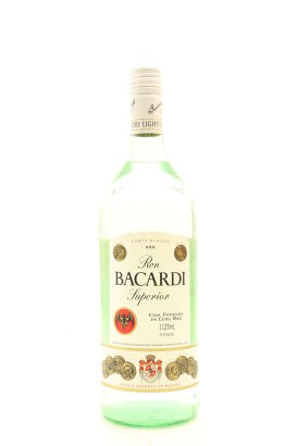 (1) Bacardi Carta Blanca Superior White Rum, 37.5% ABV, 1125ml