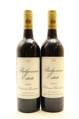 (2) 2009 Balgownie Estate Cabernet Sauvignon, Bendigo, Australia [JO96]