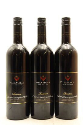 (3) 2016 Villa Maria Reserve Cabernet Sauvignon - Merlot, Gimblett Gravels