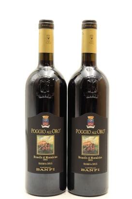 (2) 2015 Castello Banfi Poggio all'Oro Riserva, Brunello di Montalcino DOCG [JR17] [RP96] [WE96] [WS94] (OWC)