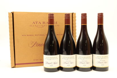 (1) 2020 Ata Rangi Limited Edition Pinot Noir Pack (4 bottles sold as one lot)