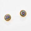 Frey Wille, Claude Monet, Iris, Enamel Gold Plated Earrings