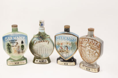 Four Beam decanters (EMPTY) in one lot : Germany