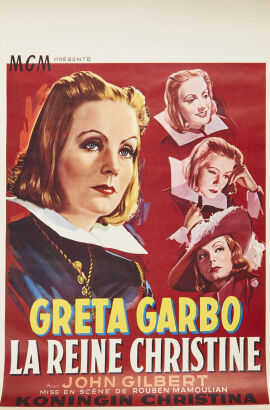 A Vintage French Poster For Queen Christine c.1933