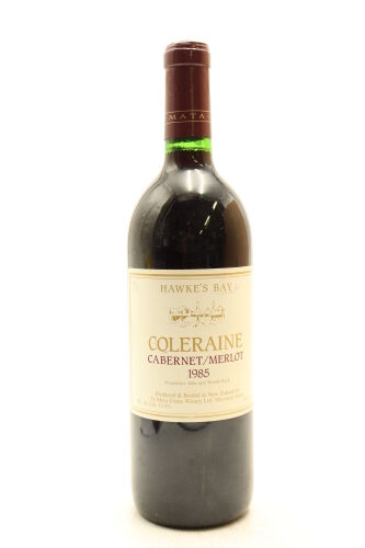 (1) 1985 Te Mata Estate Coleraine, Hawke's Bay (Re-corked in 2009)