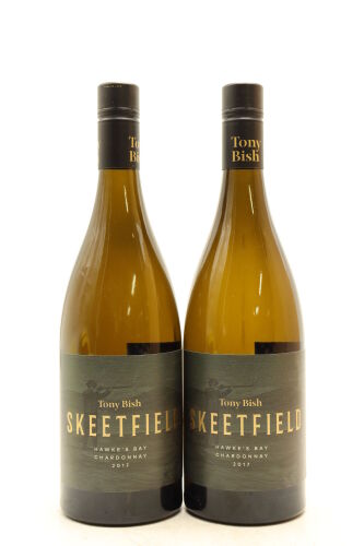 (2) 2017 Tony Bish Skeetfield Vineyard Chardonnay, Hawke's Bay [JR17]