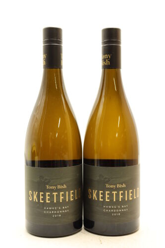 (2) 2018 Tony Bish Skeetfield Vineyard Chardonnay, Hawke's Bay