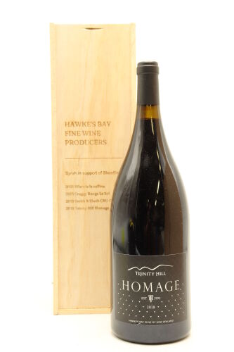 (1) 2018 Trinity Hill Homage Syrah, Gimblett Gravels, 1500ml [JR16.5] [WE95]