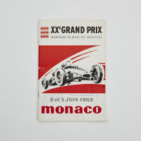 A 1962 Monaco Grand Prix Official Programme, Signed by Phil Hill