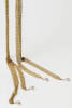A Tiffany gold and pearl necklace, the Elsa Peretti scarf necklace of four mesh lengths with terminal cultured pearl drops. 18ct yellow gold. Weight 24.7 grams. Length 66cm.&nbsp;