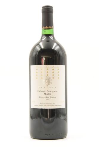 (1) 1991 Vidal Reserve Cabernet Merlot, Hawkes Bay 1500ml