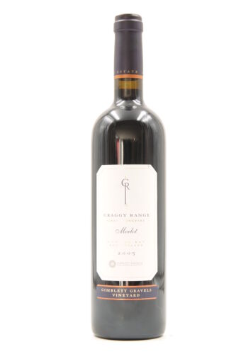 (1) 2005 Craggy Range Single Vineyard Merlot, Gimblett Gravels