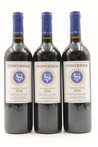 (3) 2016 Stonyridge Larose, Waiheke