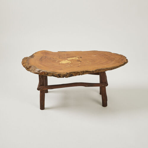 A Table with Etched Designs of the Fijian Islands