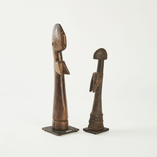 A Pair of Mossi Biiga Dolls, Burkina Faso