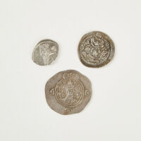 A Collection of Three Ancient Dachm Coins, Parthia