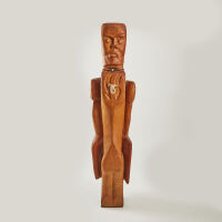 A Large Sculptural Figure by Master Carver Wi Kuki Kingi