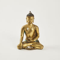 A Brass Tibetan Buddha