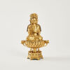 A Gilt Statue of Buddha on a Lotus Flower, China