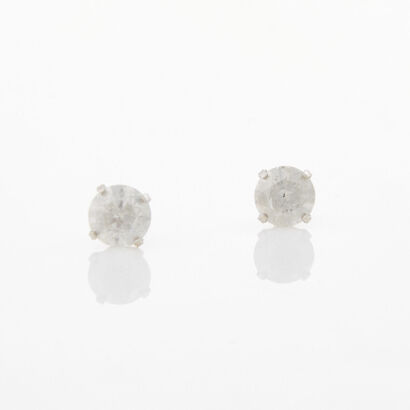 14ct White Gold, 1.62ct Diamond Stud Earrings