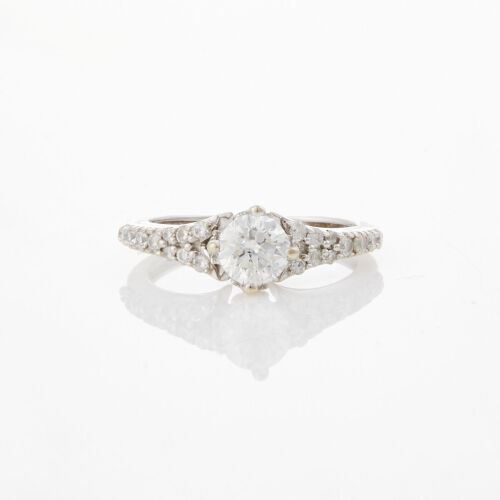 18ct White Gold, .65ct Diamond Solitaire Ring