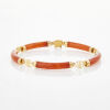 14ct Yellow Gold, Carnelian Bracelet