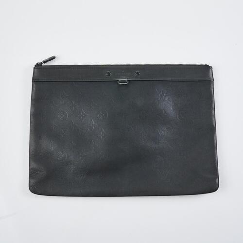 Louis Vuitton Black Monogram Shadow Discovery Pochette