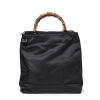 Gucci Canvas Bamboo Handle Zip Tote Bag - 5