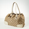 Gucci Canvas and Leather Web Princy Tote Bag