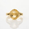 18ct Yellow Gold, 3.50ct Citrine Solitaire Ring