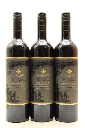 (3) 2017 Allegiance Wines The Artisan Reserve Barossa Valley Shiraz, Australia