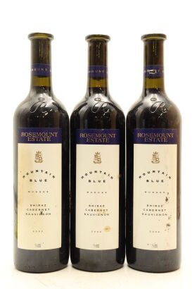 (3) 2002 Rosemount Estate Mountain Blue Shiraz - Cabernet Sauvignon, Mudgee [JR16]