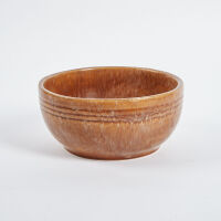 An Ambrico Crown Lynn Trickle Glazed Bowl