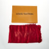 Louis Vuitton, Red Classique Monogram Silk and Wool Blend Shawl with Box - 2