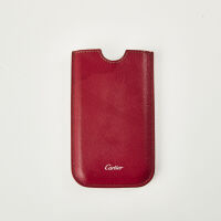 Cartier Red Leather Card Holder with Box