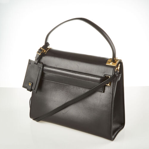 Valentino My Rockstud Black Leather Convertible Bag