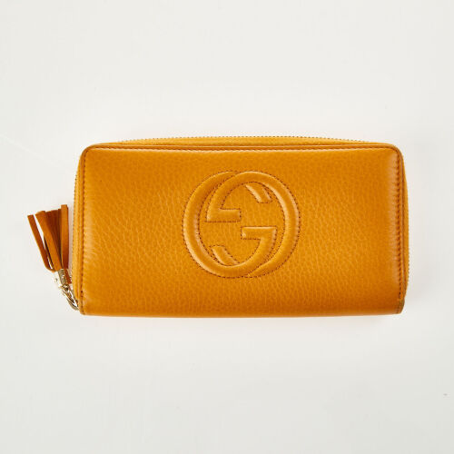 Gucci Orange GG Leather Wallet