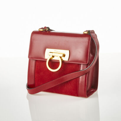 Salvatore Ferragamo Red Gancini Bag