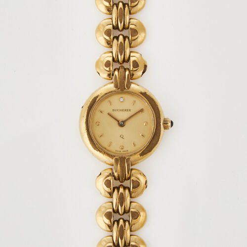 A Gold Tone, 21mm Ladies Bucherer Quartz Wristwatch