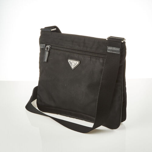 Prada Black Nylon Bag with Adjustable Shoulder Strap