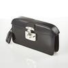 Gucci Black Patent Leather Lady Lock Clutch Bag