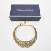 Oscar De La Renta Crystal Collier Necklace with Box - 2