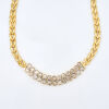 12ct Yellow Gold, 9.50ct Diamond Set Necklace